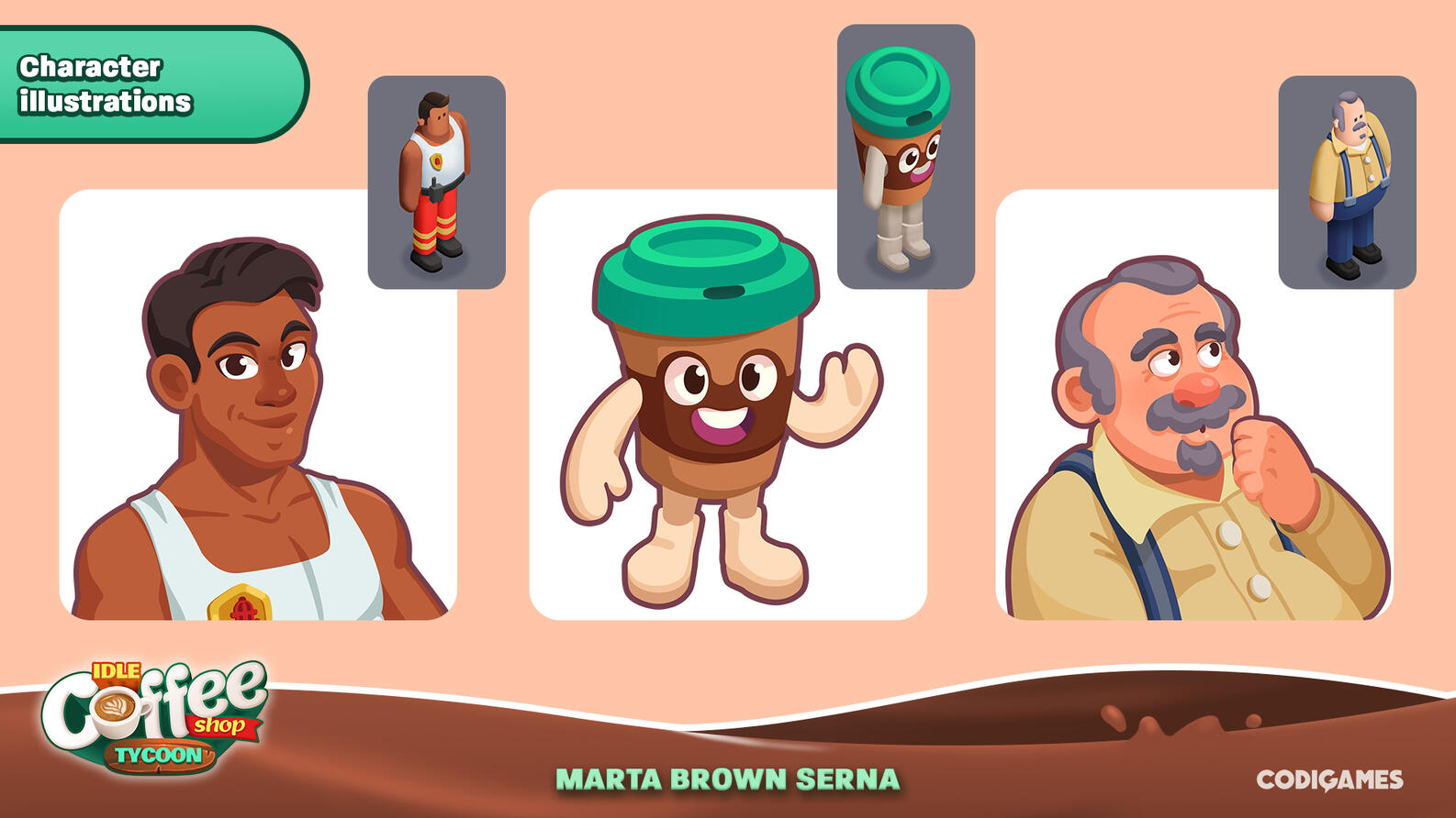 Coffee Shop - Characters illustrations