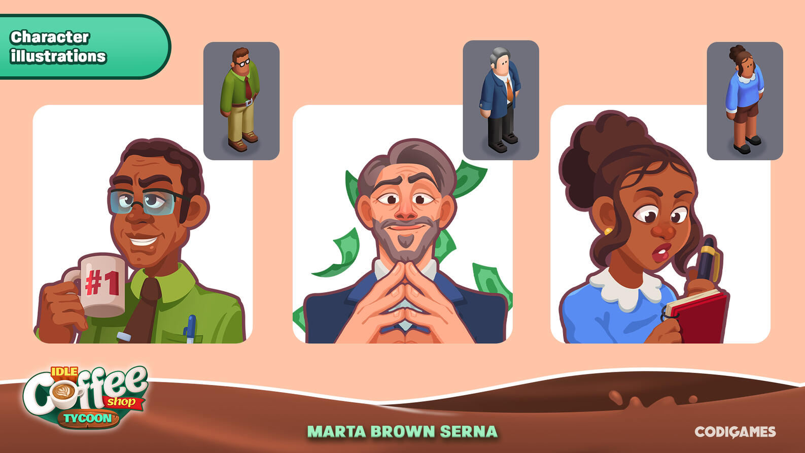 Coffee shop characters